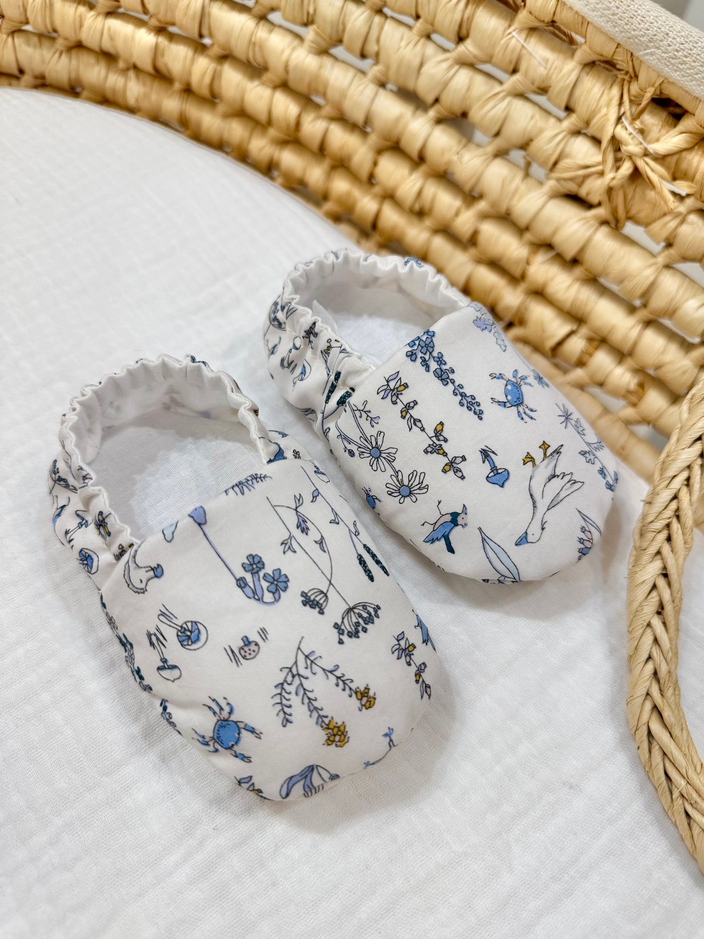 chaussons bébé Liberty-Theo