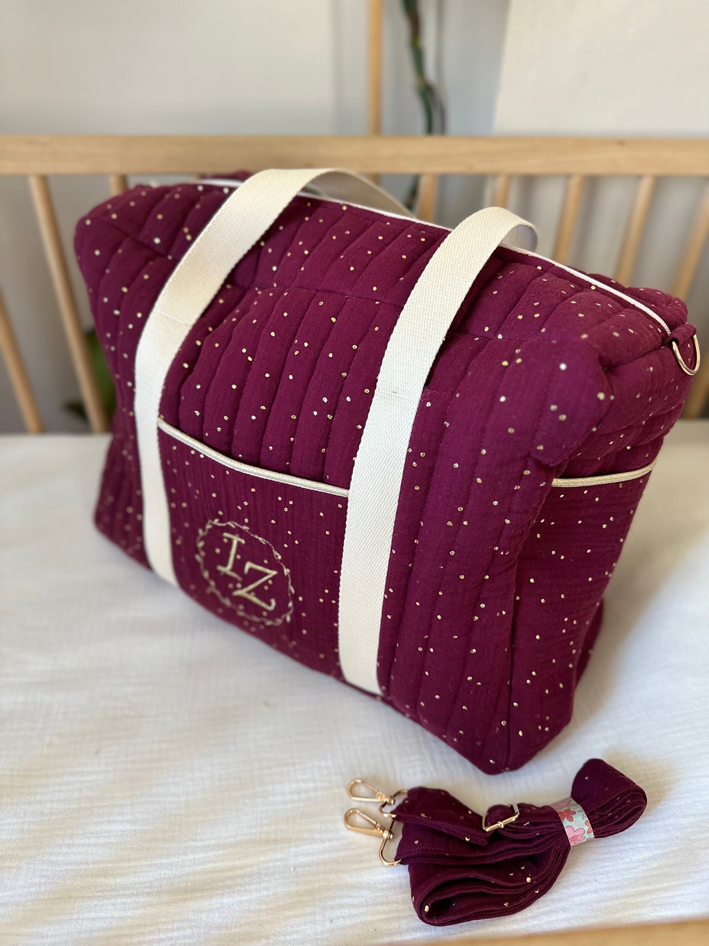Trousseau naissance 5pieces -sac de maternité mini -les essentiels personnalisés