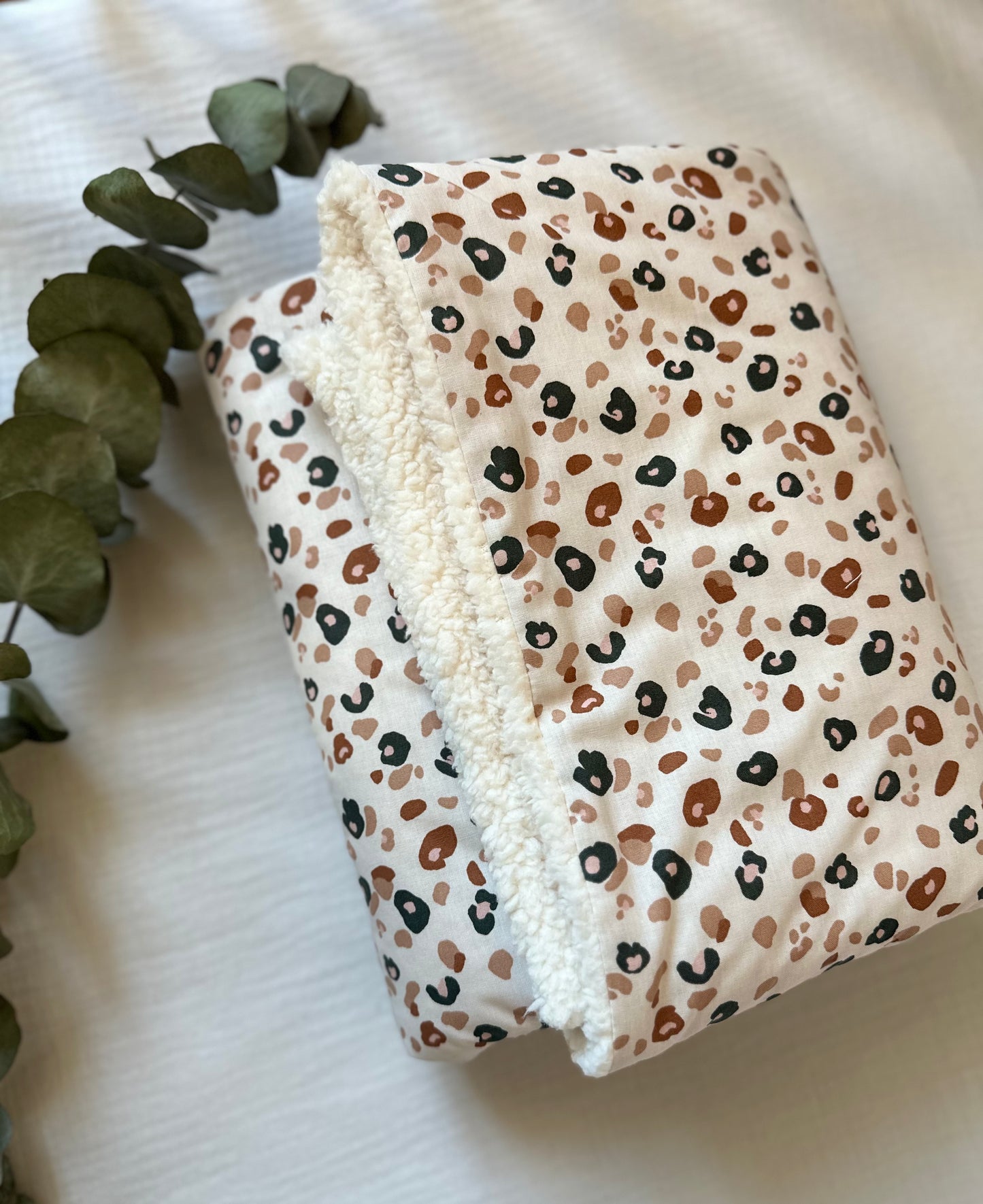 Couverture hiver leopard