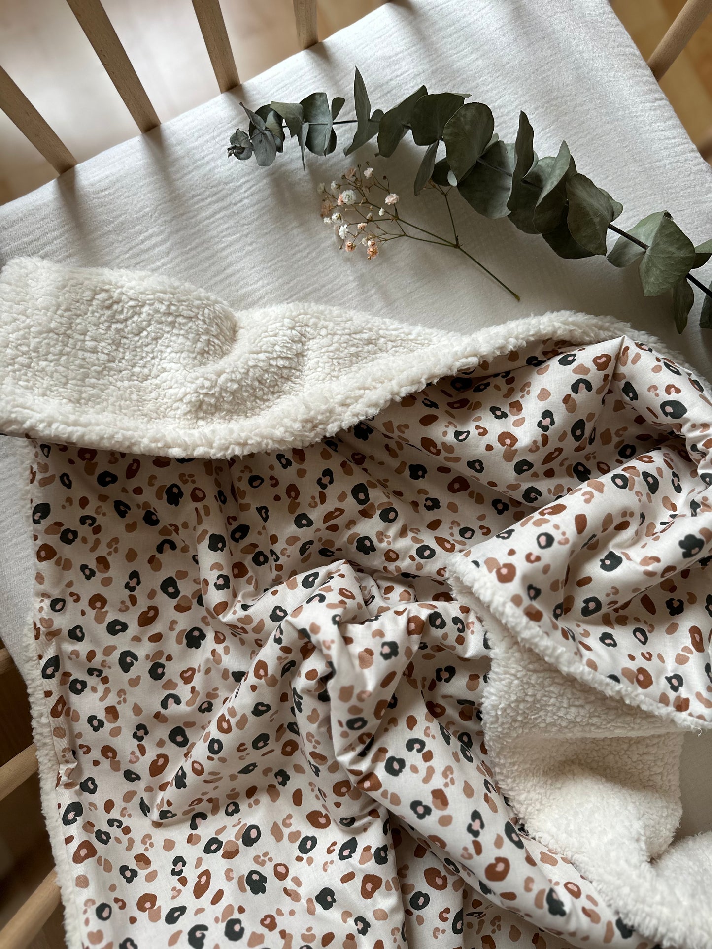 Couverture hiver leopard