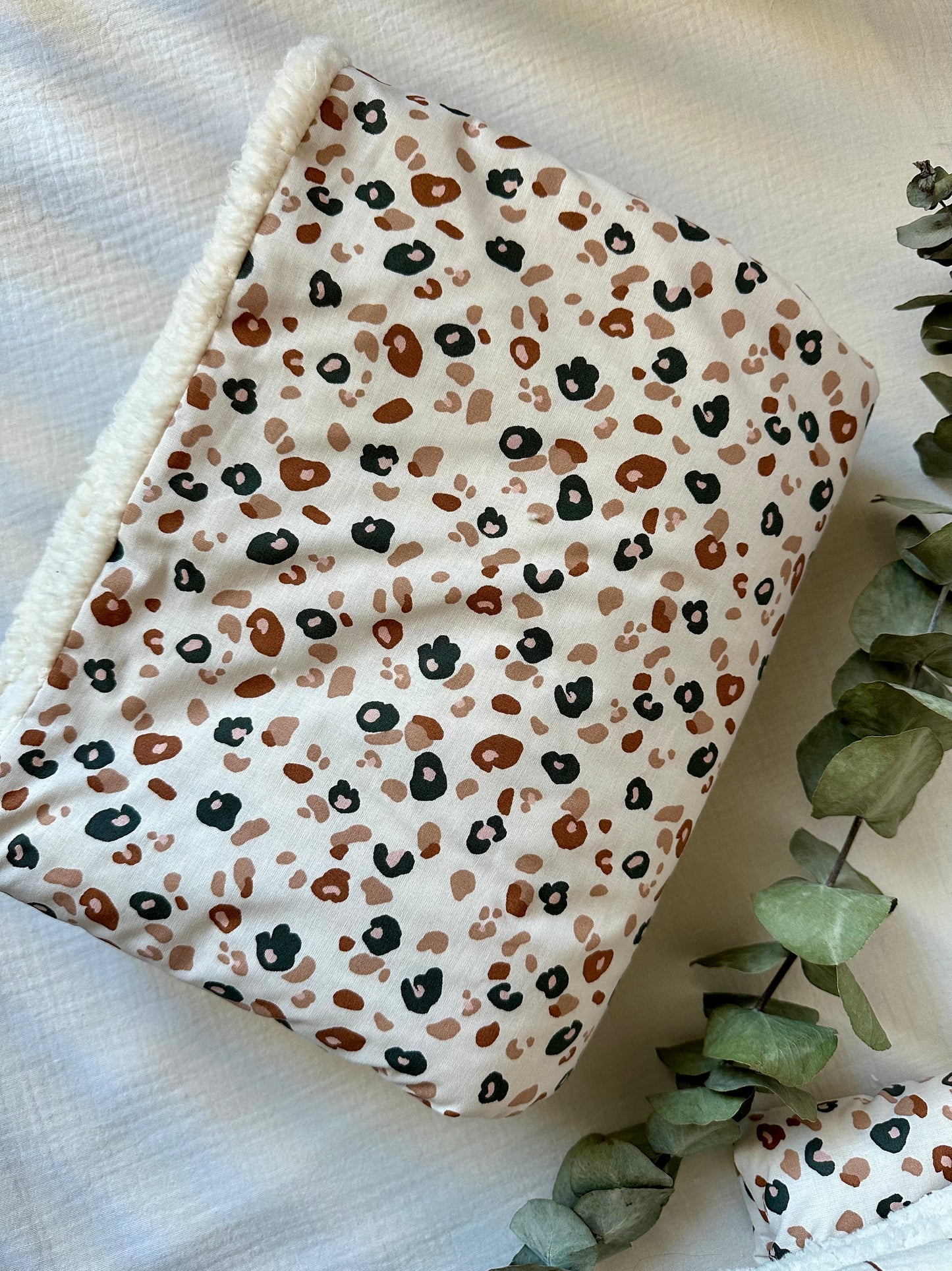 Couverture hiver leopard