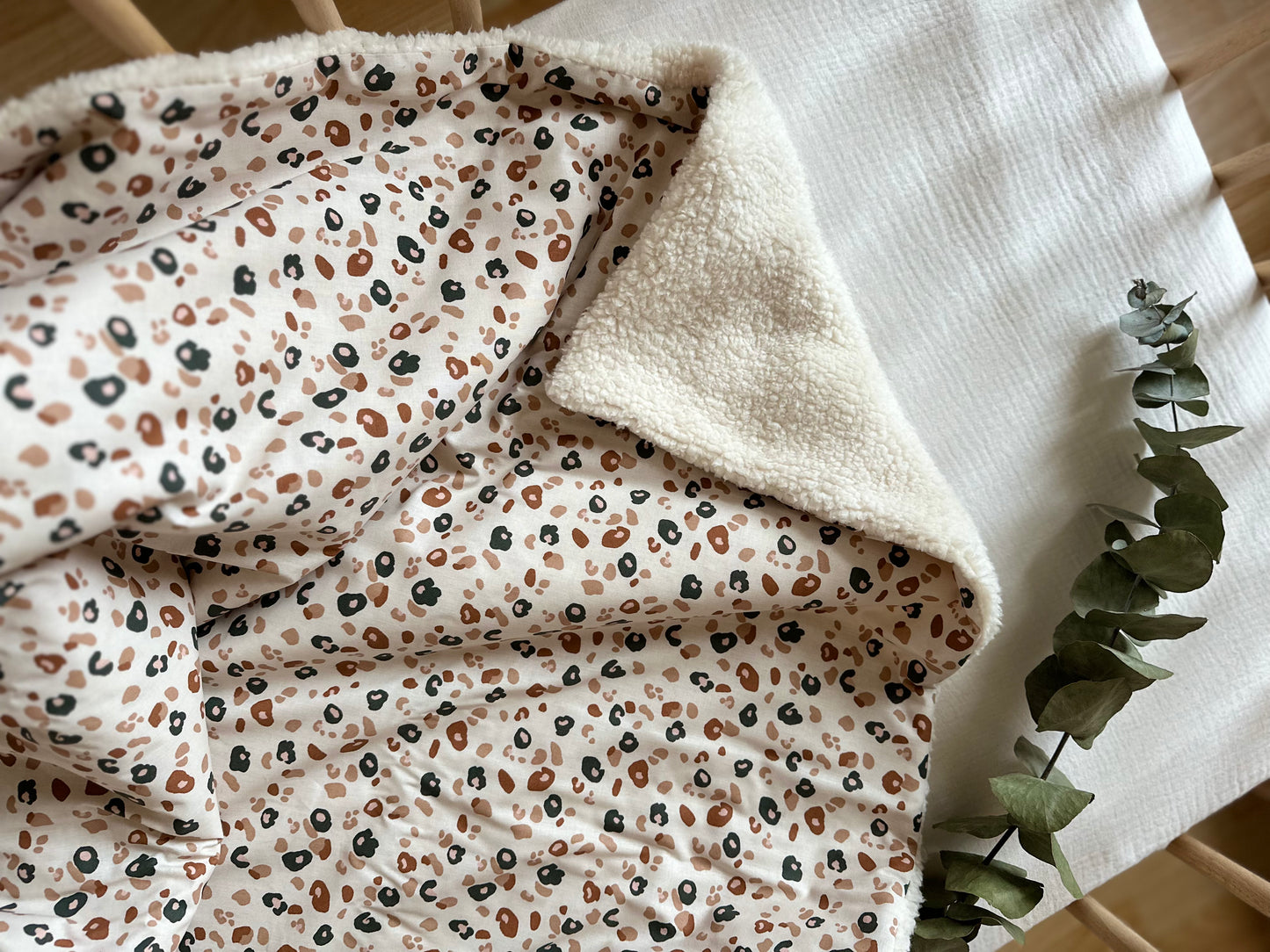 Couverture hiver leopard
