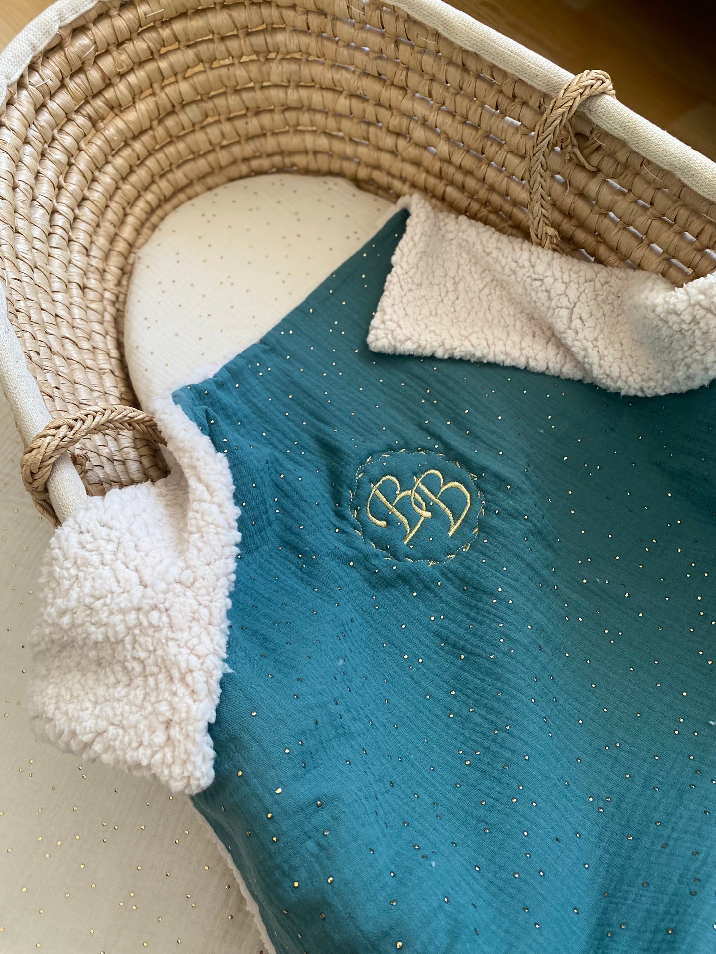 Couverture BB emeraude personnalisable