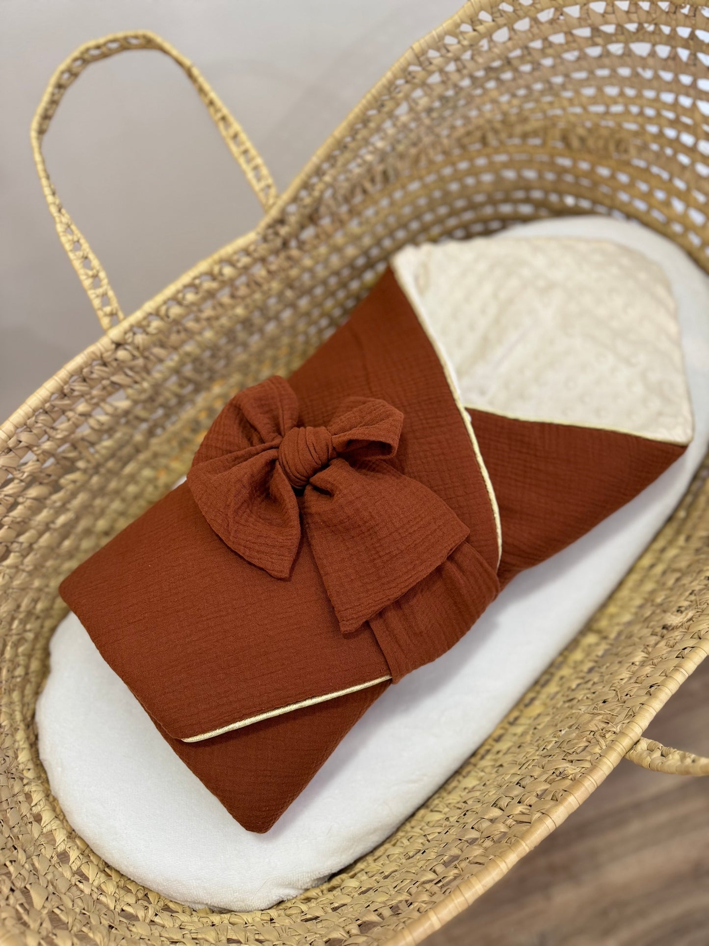 Nid d'ange Toffee - 1ere couverture de naissance personnalisable