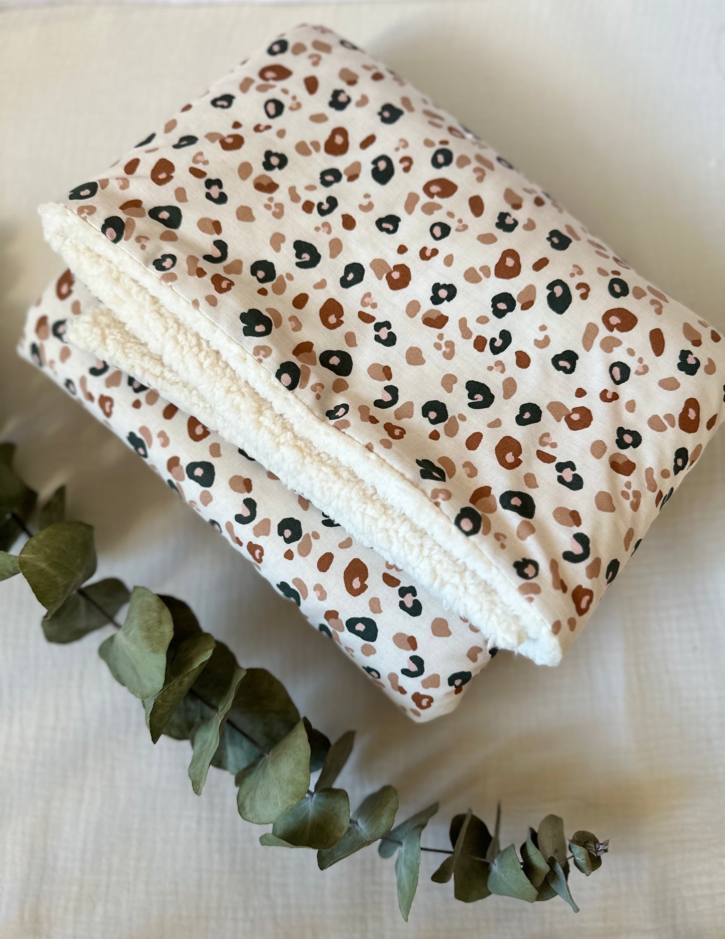 Couverture hiver leopard