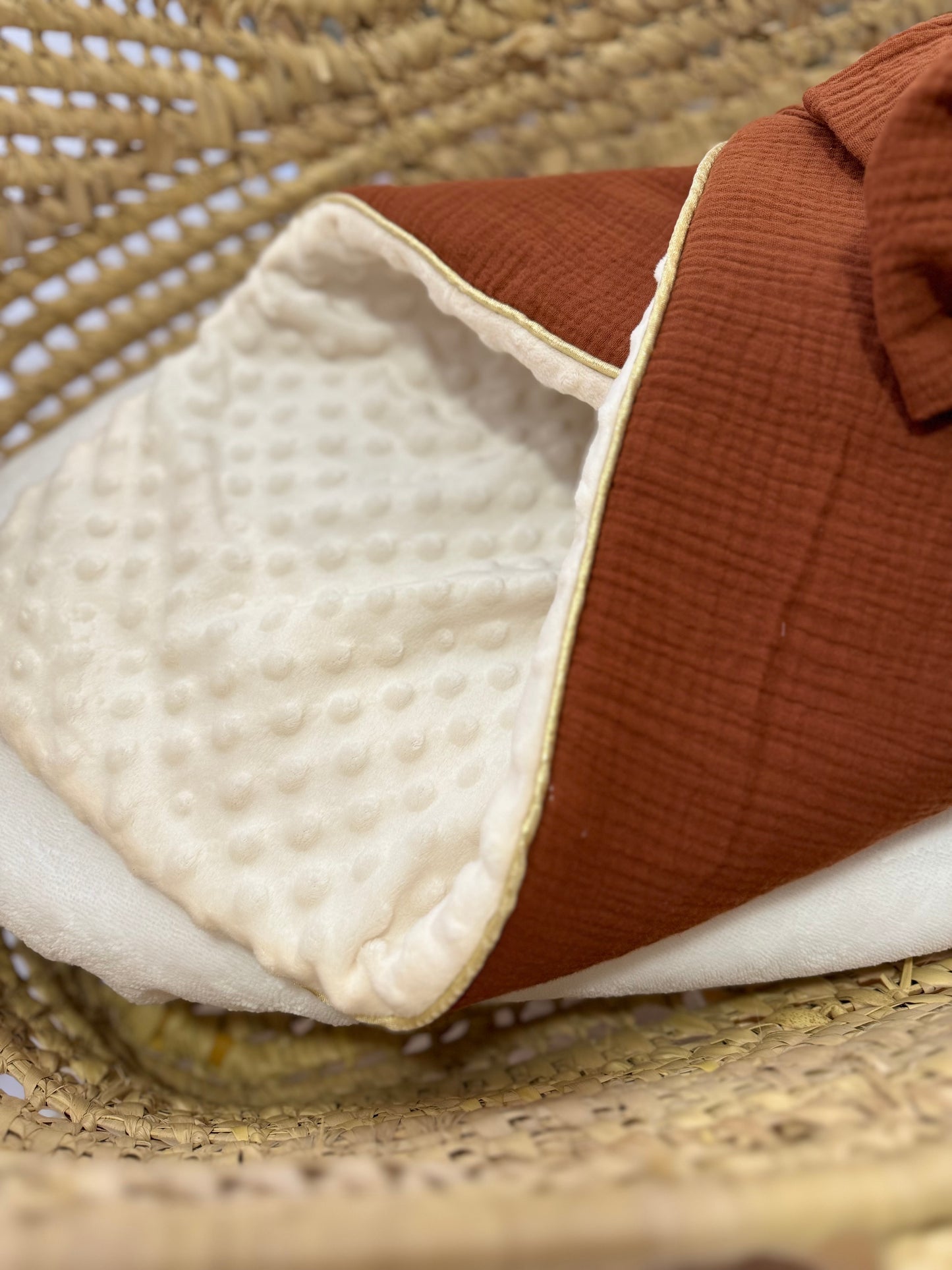 Nid d'ange Toffee - 1ere couverture de naissance personnalisable