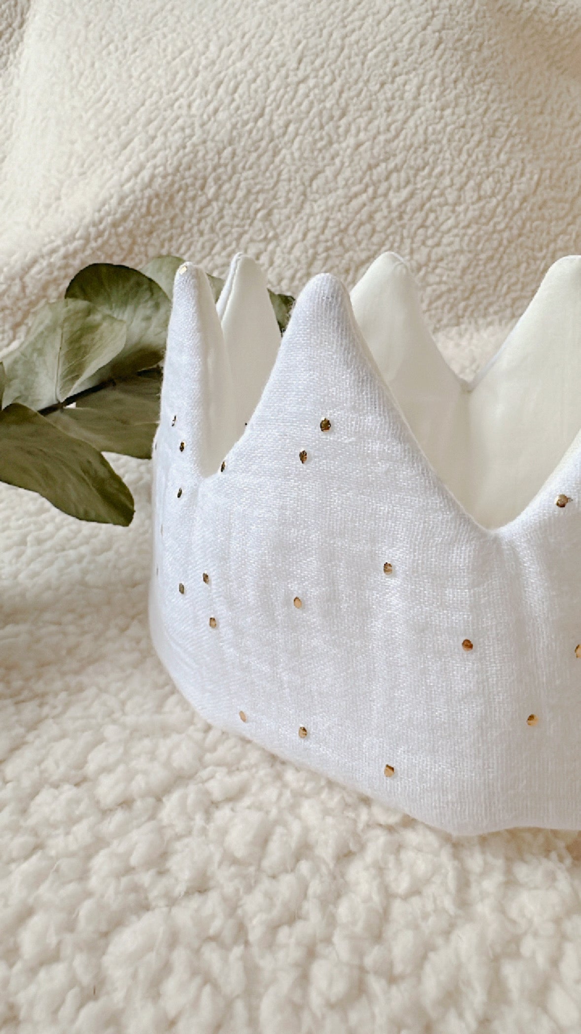 Couronne en tissu ajustable