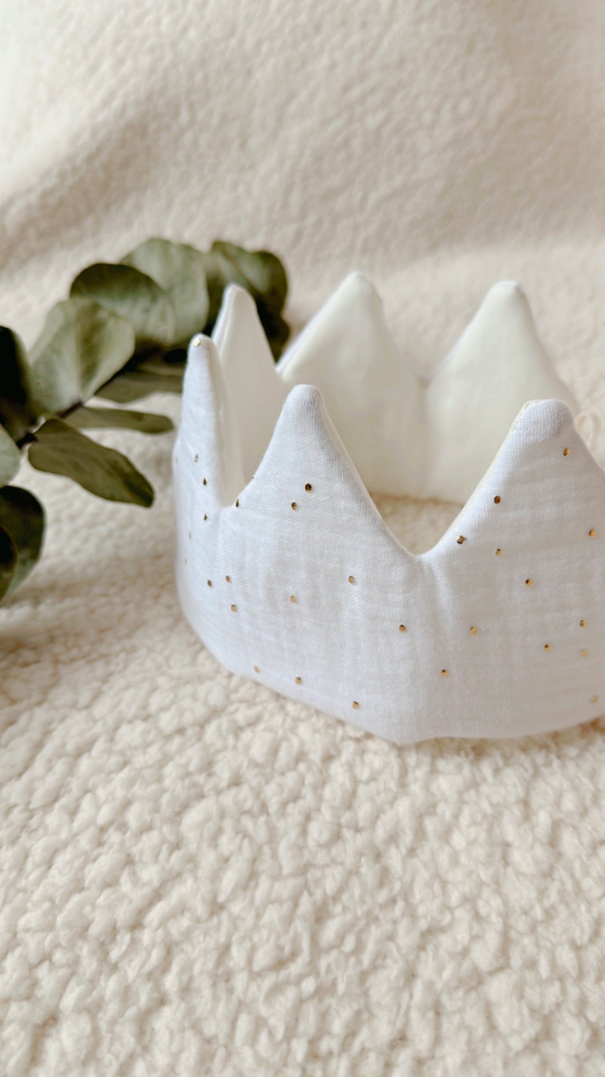 Couronne en tissu ajustable
