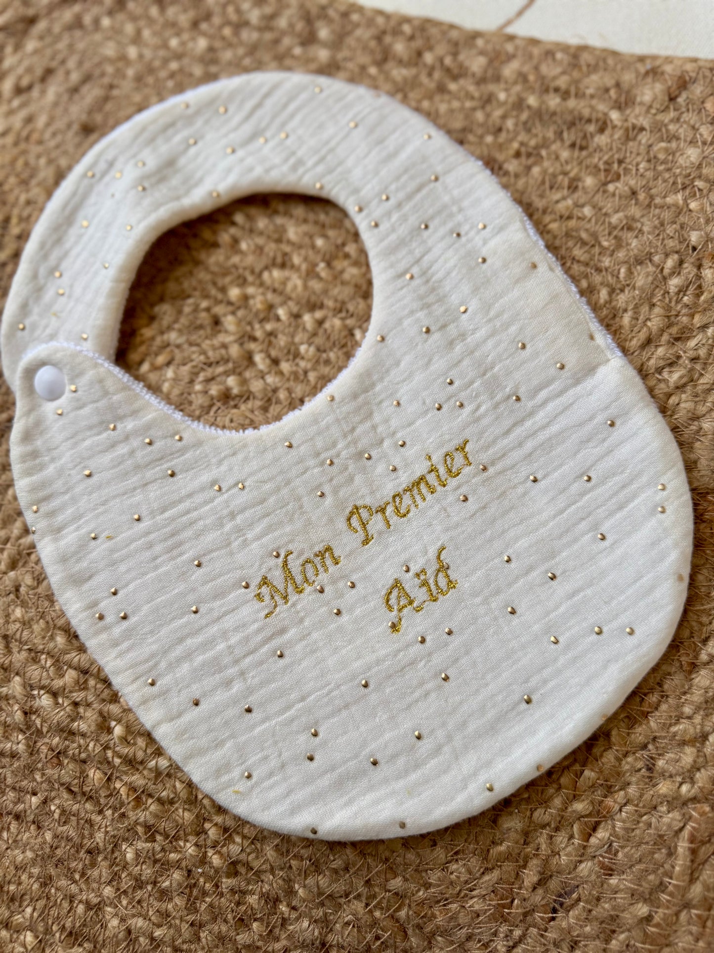 Bavoir mon premier Aïd - Écru