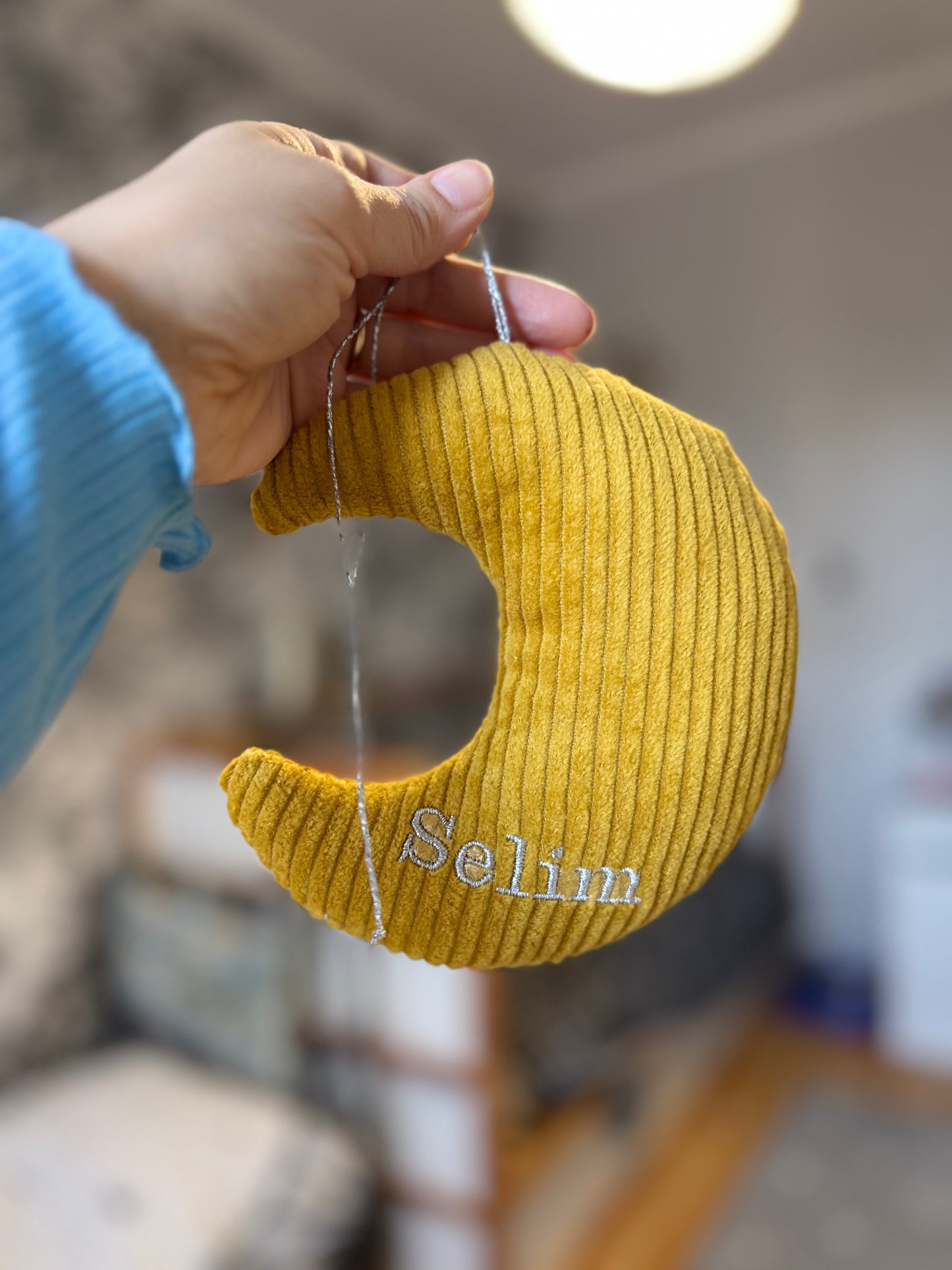 Lune personnalisée en velours