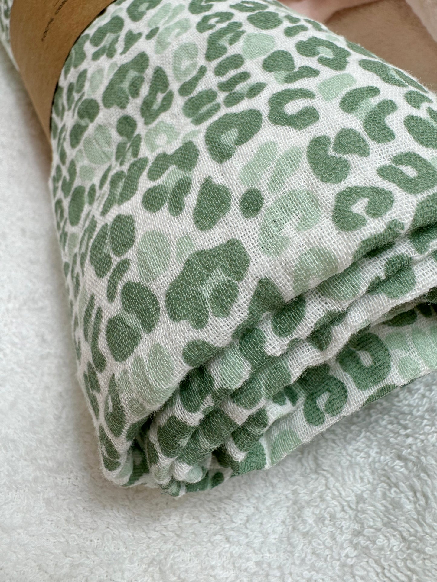 Lange XL Léopard vert