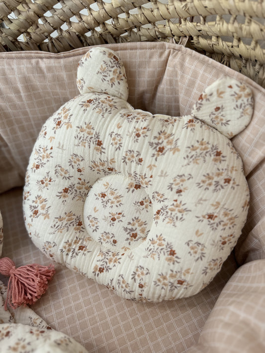 coussin anti-tête plate Aimée fleuri