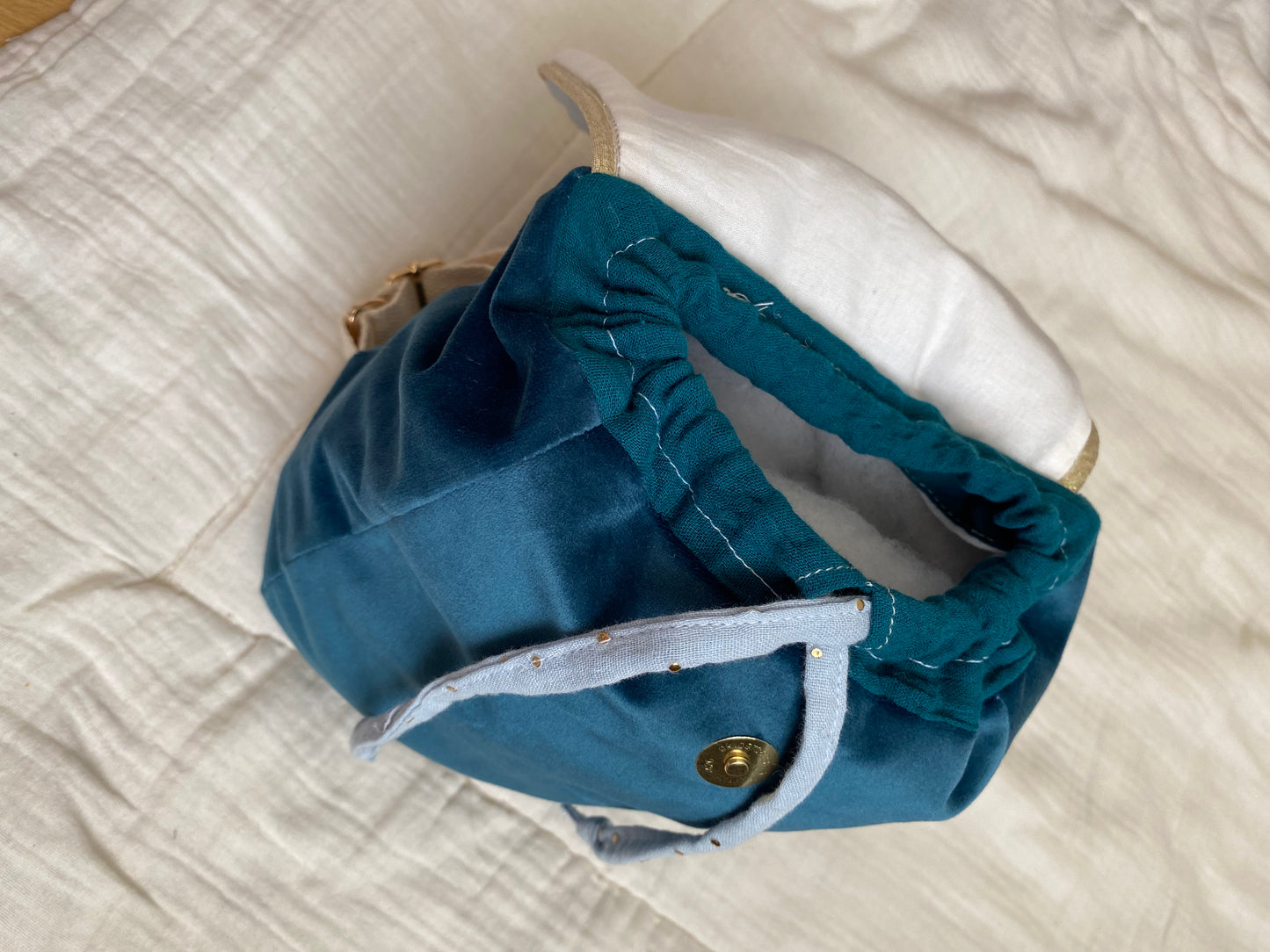 Sac a dos bébé bleu