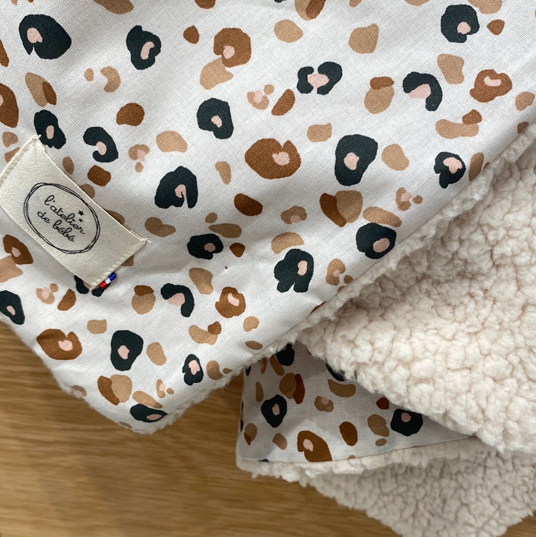 Couverture hiver leopard