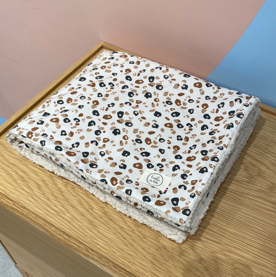 Couverture hiver leopard