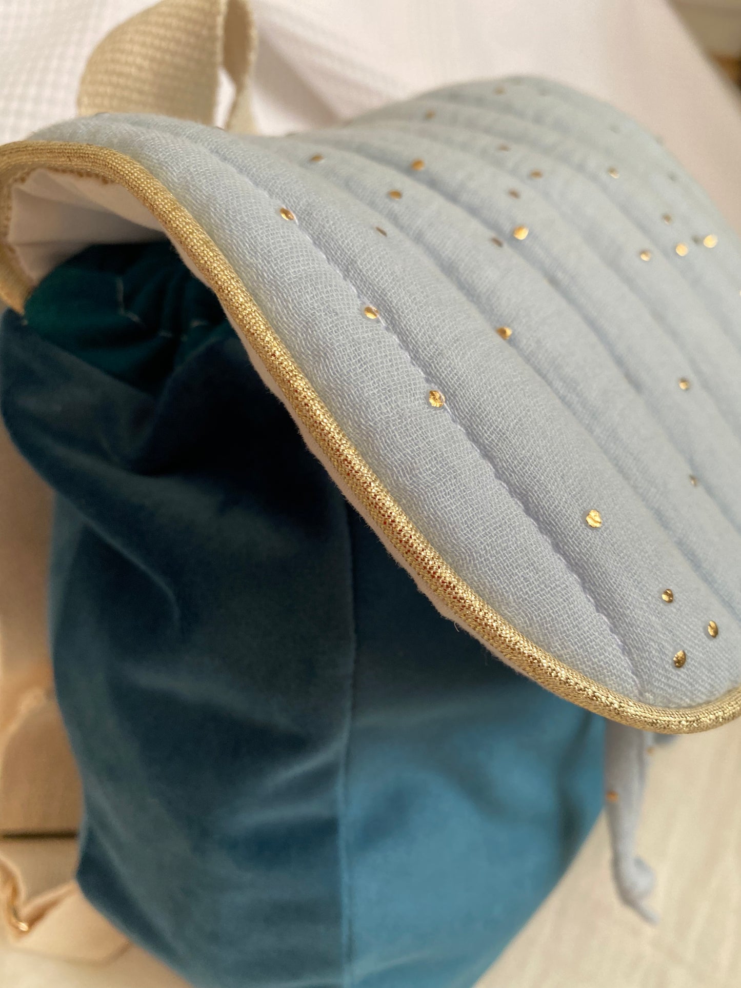 Sac a dos bébé bleu