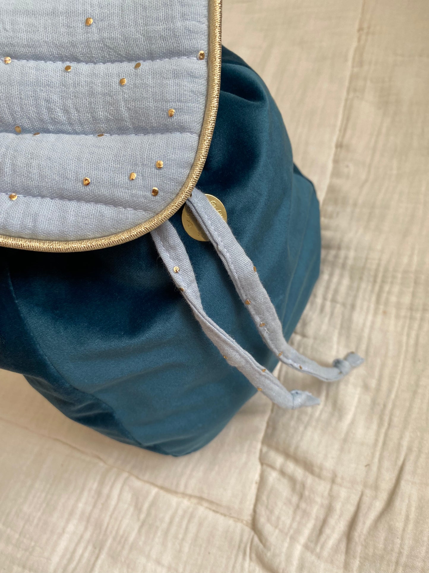 Sac a dos bébé bleu
