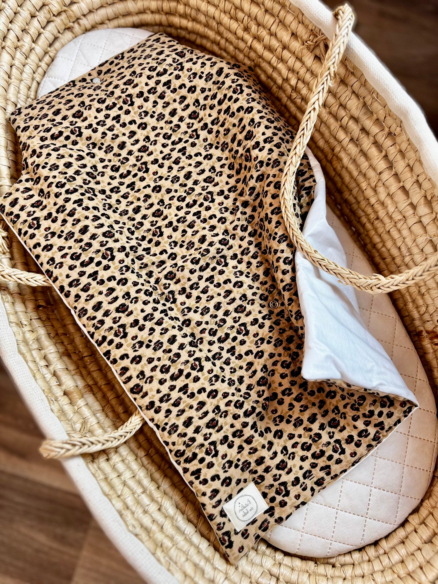 Tapis à Langer Nomade en Gaze de Coton Leopard