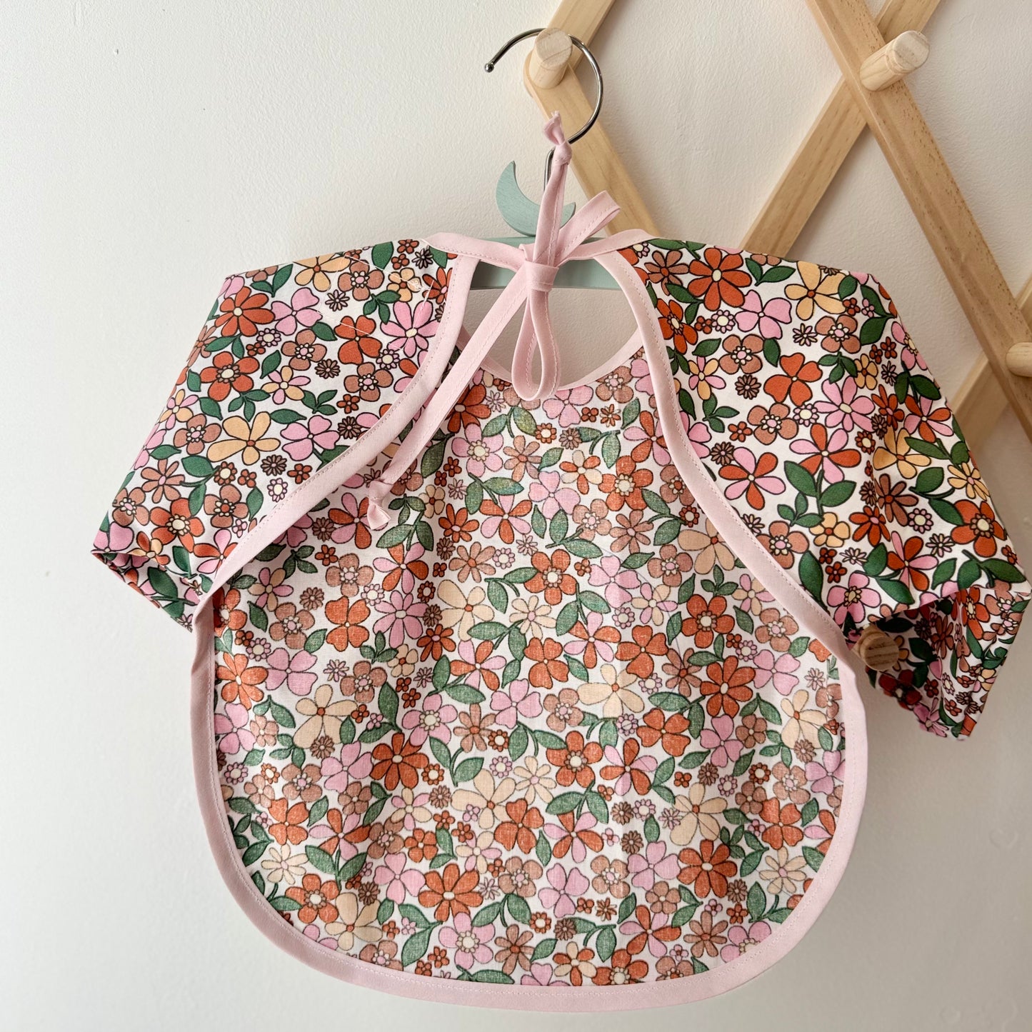 Tablier manches longues imperméable FLEURS