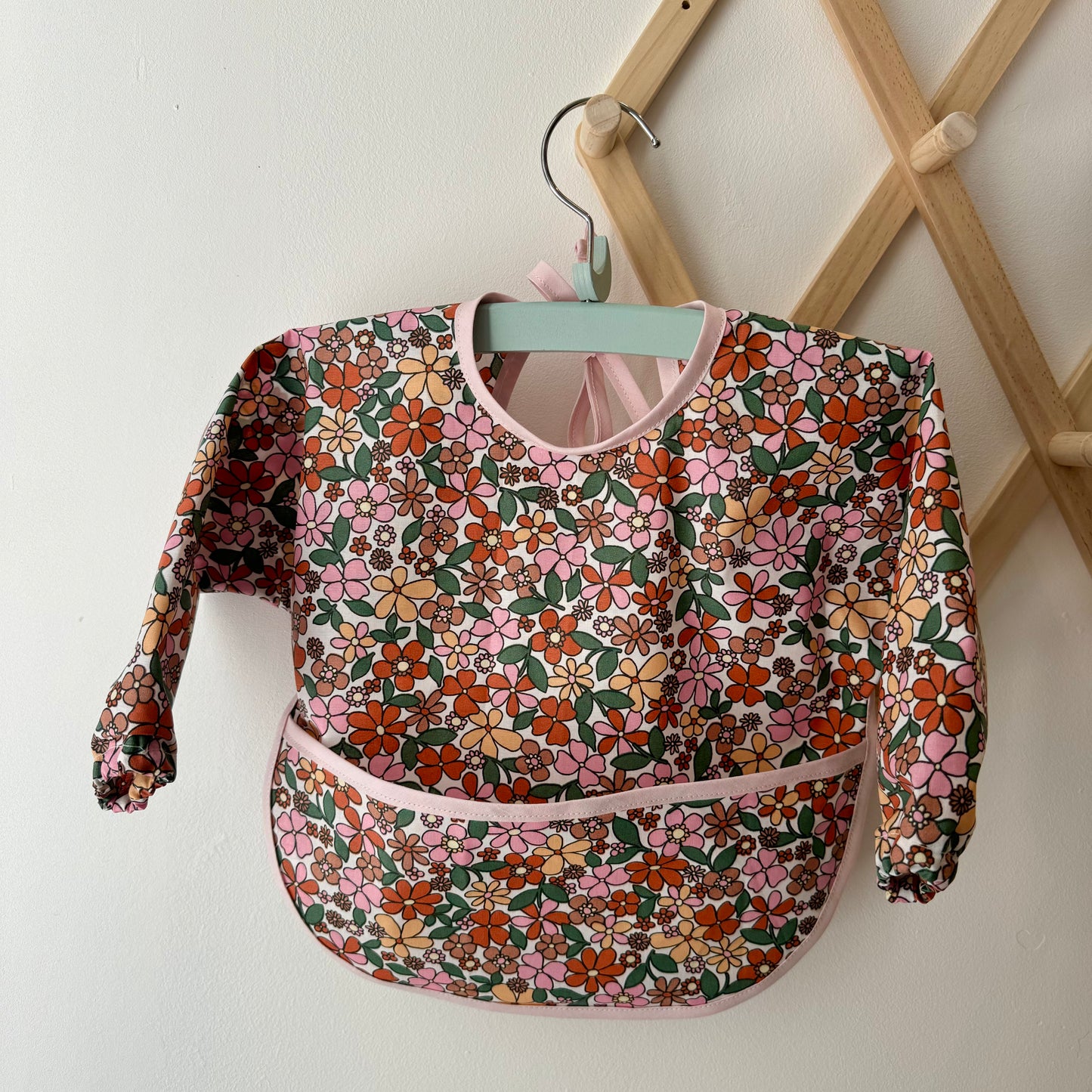 Tablier manches longues imperméable FLEURS