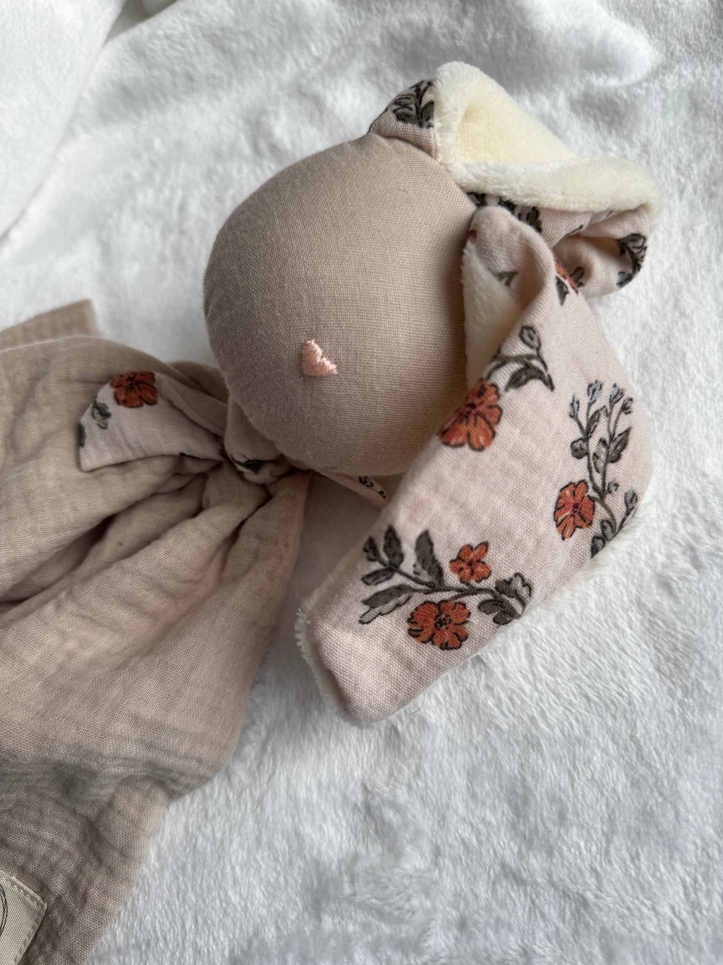 Doudou Lapin Nora -Personnalisable