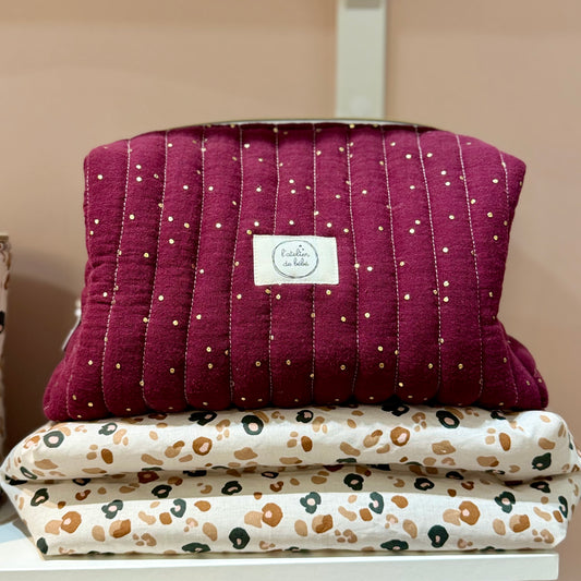 Trousse de toilette xl cerise or luxury