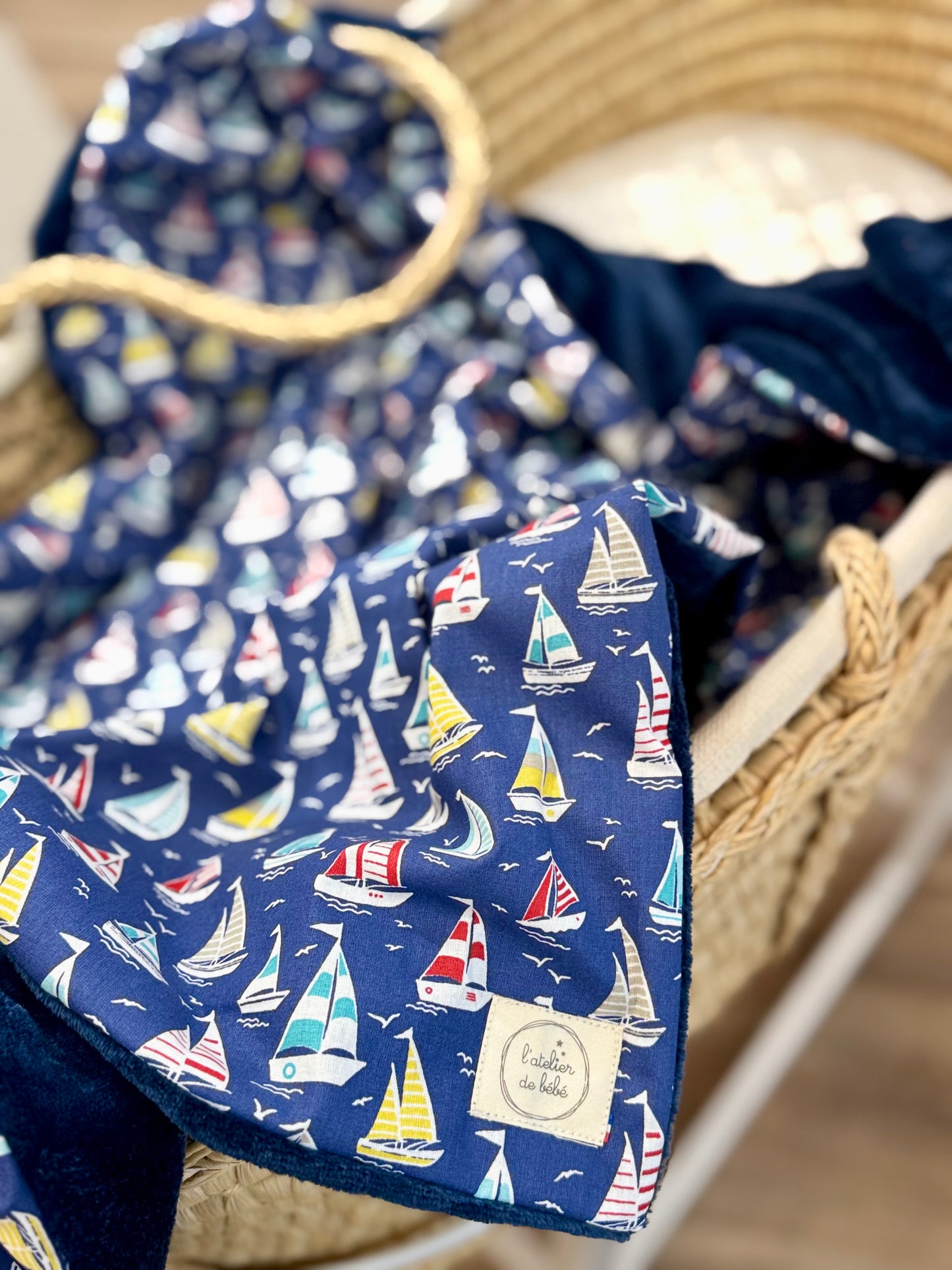 Couverture hiver marseillaise -voilier Pointe rouge -collection marseillaise