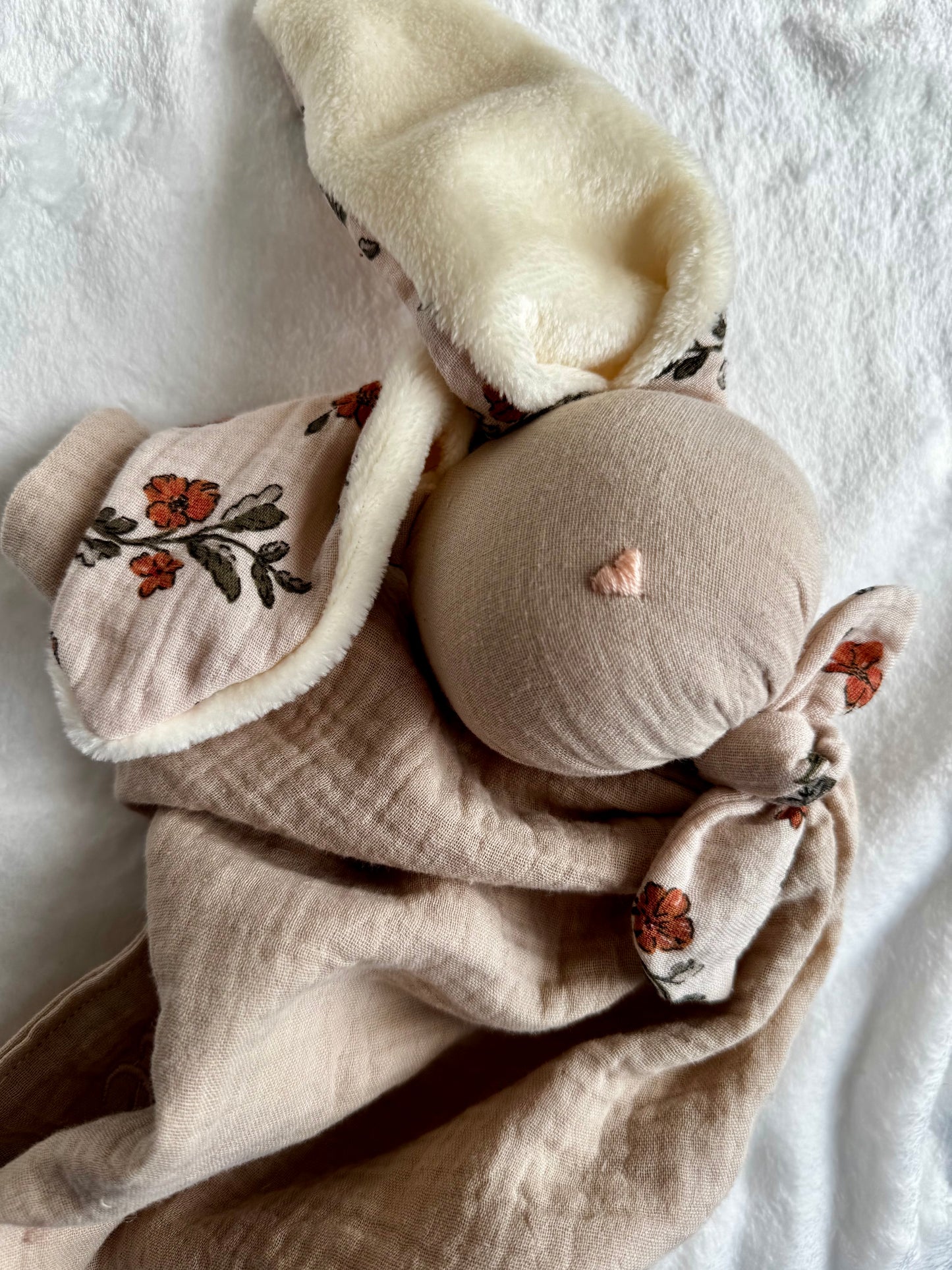 Doudou Lapin Nora -Personnalisable