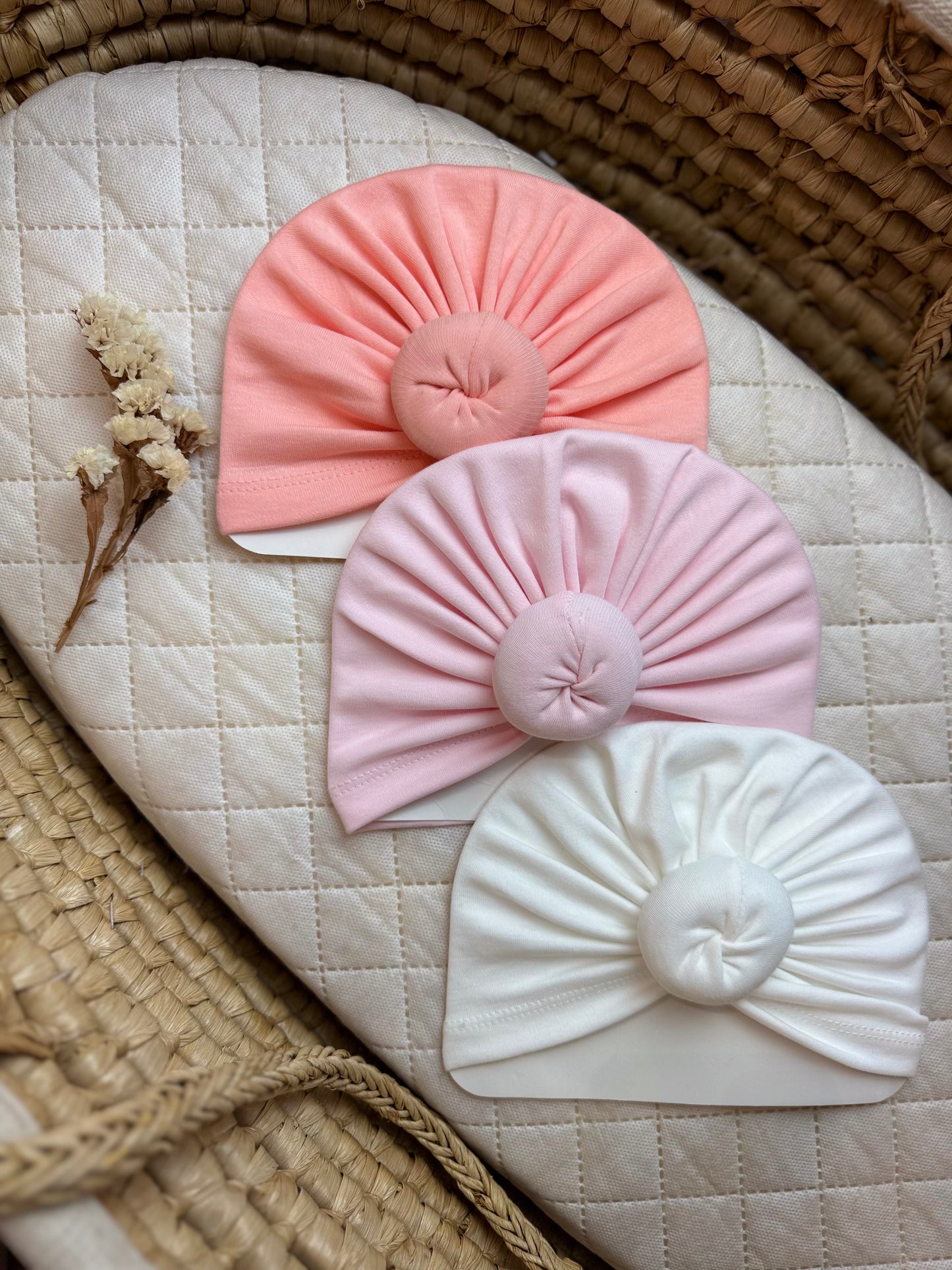 Bonnet bébé donuts coton 0-15mois