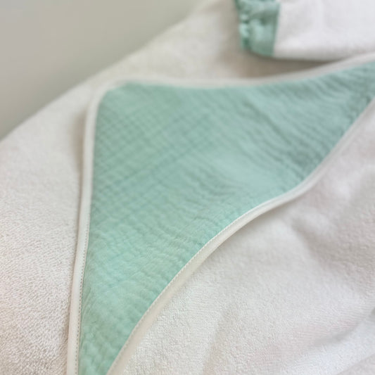 Cape de bain bébé Menthe a l'eau