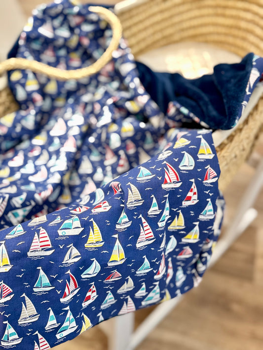 Couverture hiver marseillaise -voilier Pointe rouge -collection marseillaise