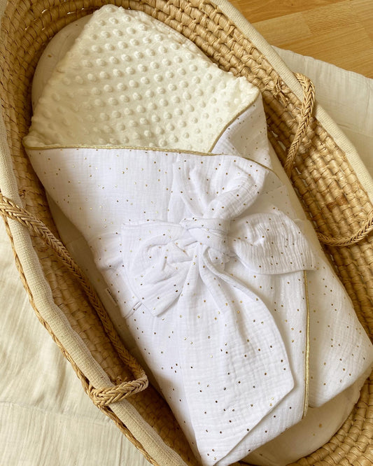 Nid d'ange blanc or - 1ere couverture de naissance