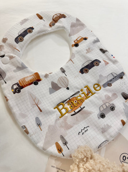 Bavoir voyage - personnalisable