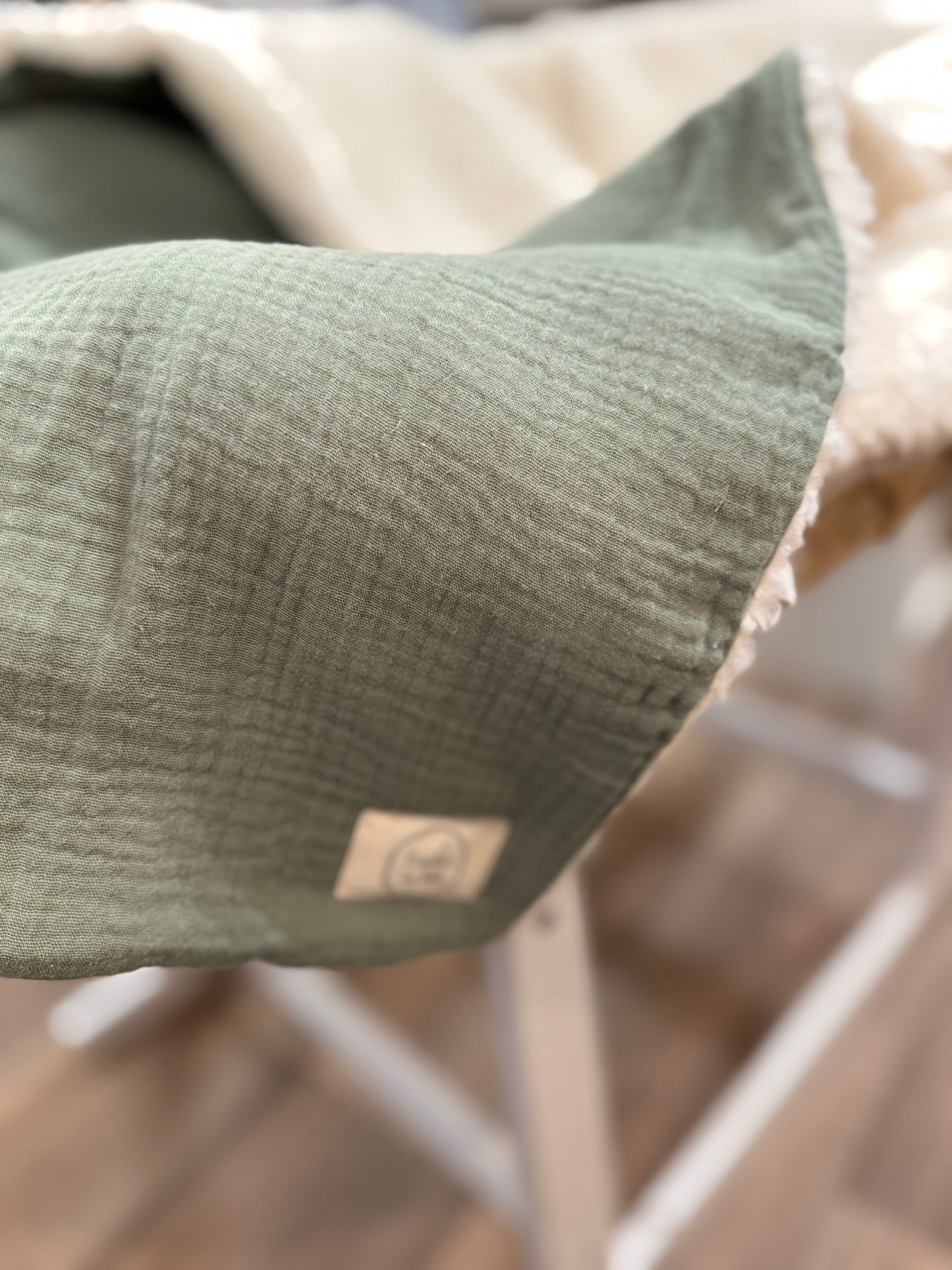 Couverture hiver sauge gaze de coton