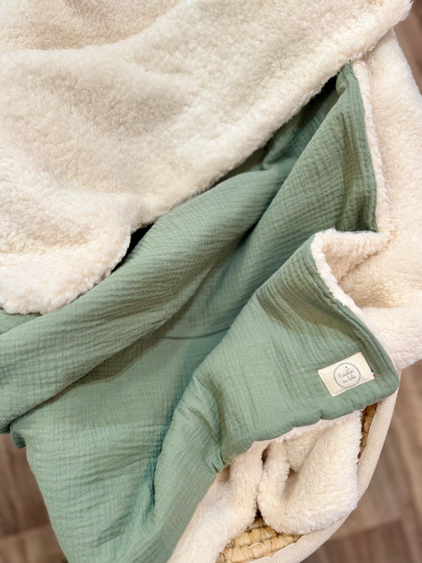 Couverture hiver sauge gaze de coton