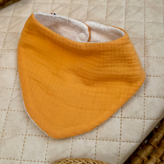 Bavoir bandana bébé en gaze de coton – Melon la couleur de l'été