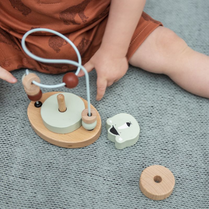 Labyrinthe à perles en bois - Mr. Polar Bear