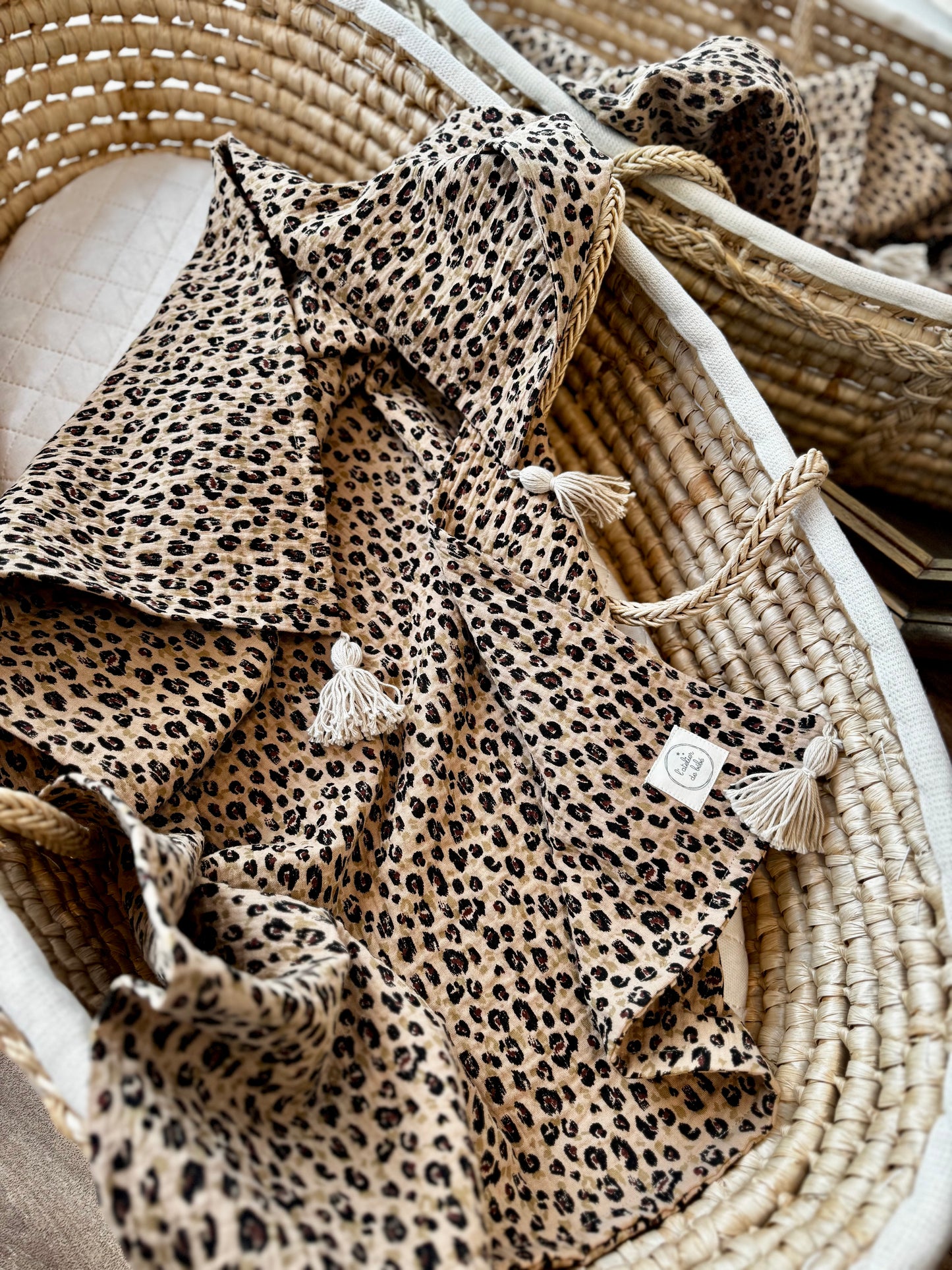 couverture gaze de coton été -Leopard