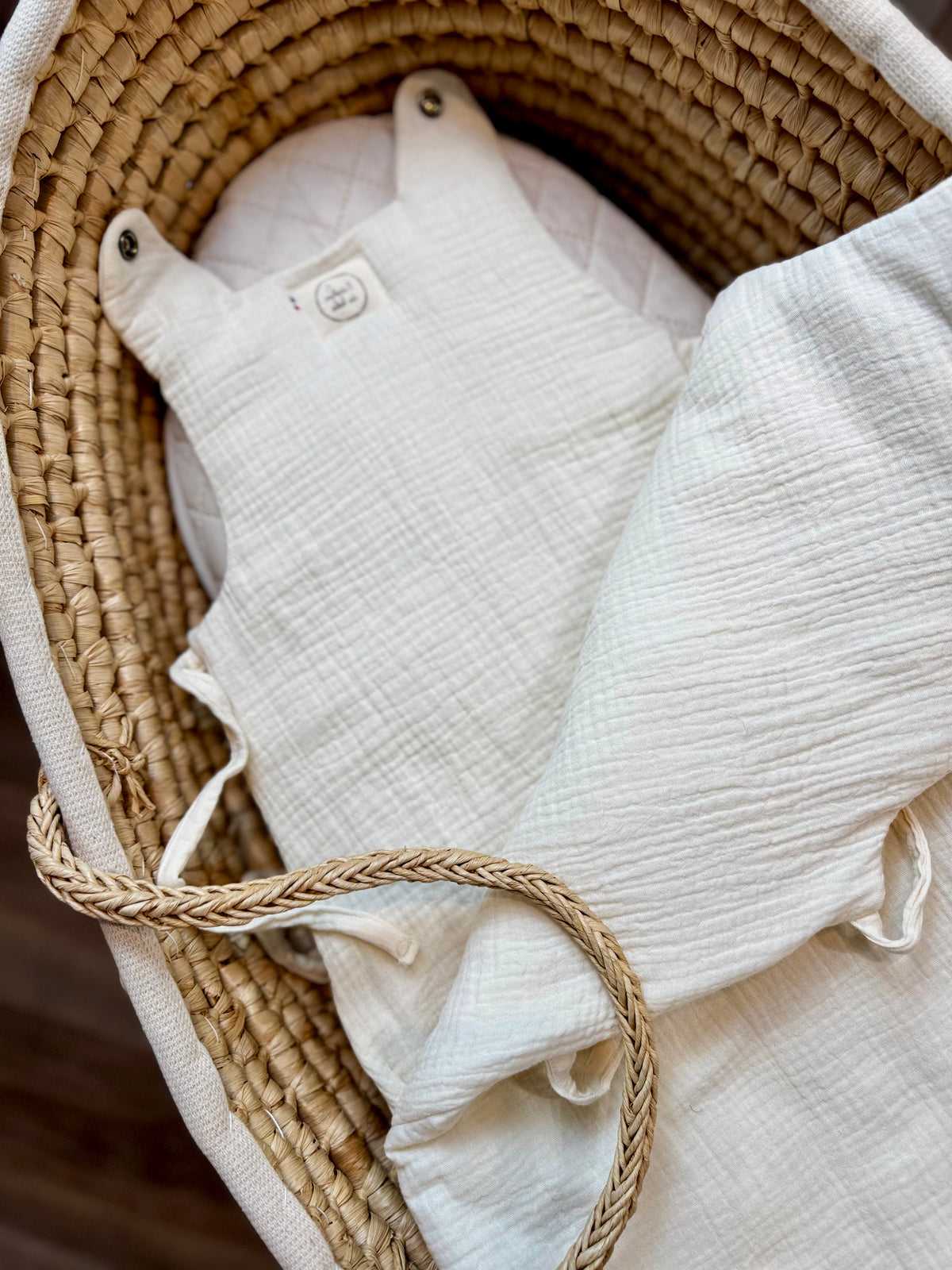 Gigoteuse Bébé en Gaze de Coton – Fait Main | L’Atelier de Bébé