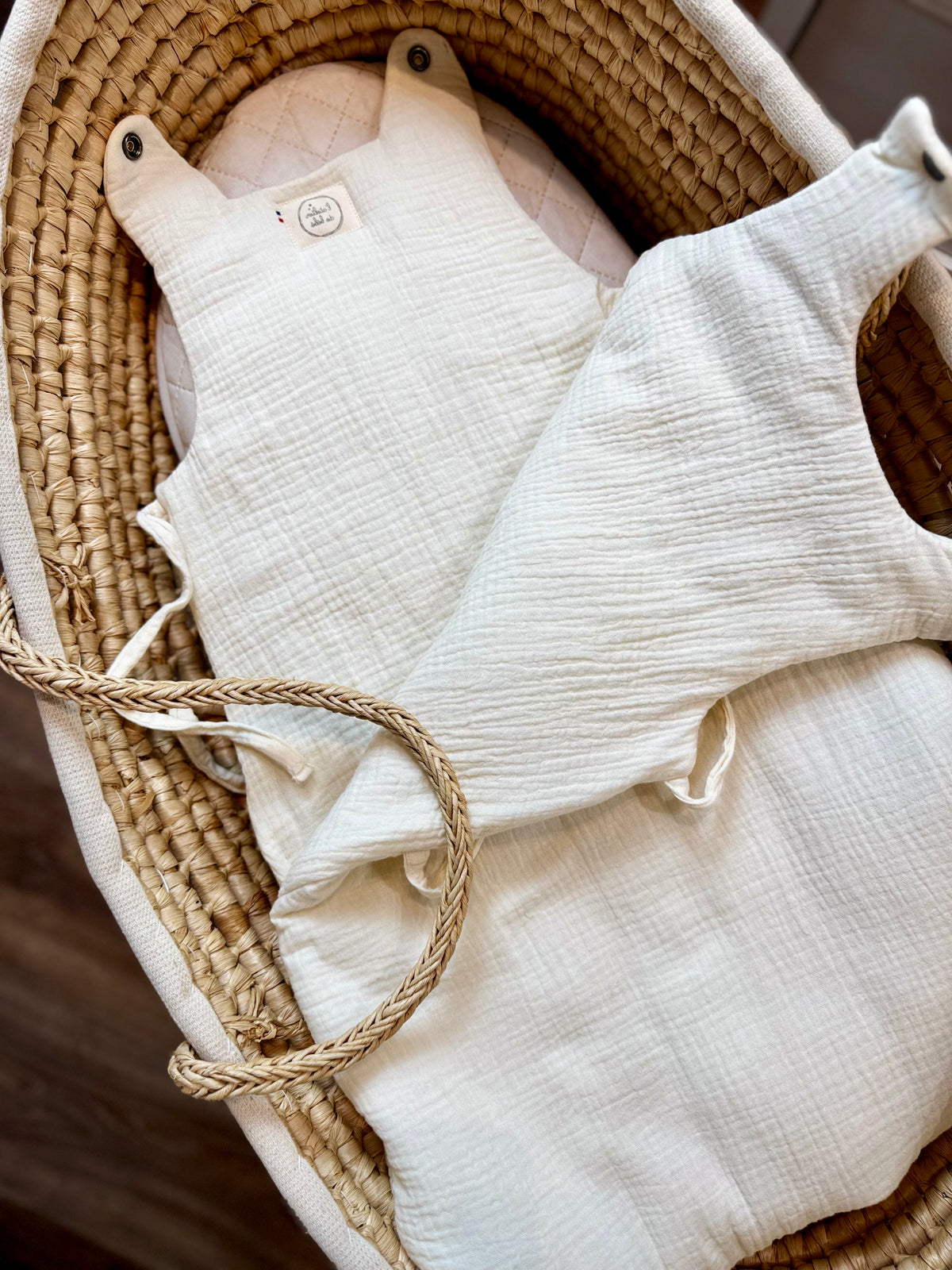 Gigoteuse Bébé en Gaze de Coton – Fait Main | L’Atelier de Bébé