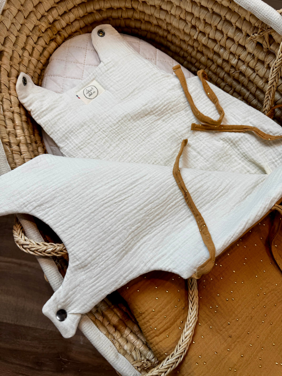 Gigoteuse Bébé en Gaze de Coton – Fait Main | L’Atelier de Bébé