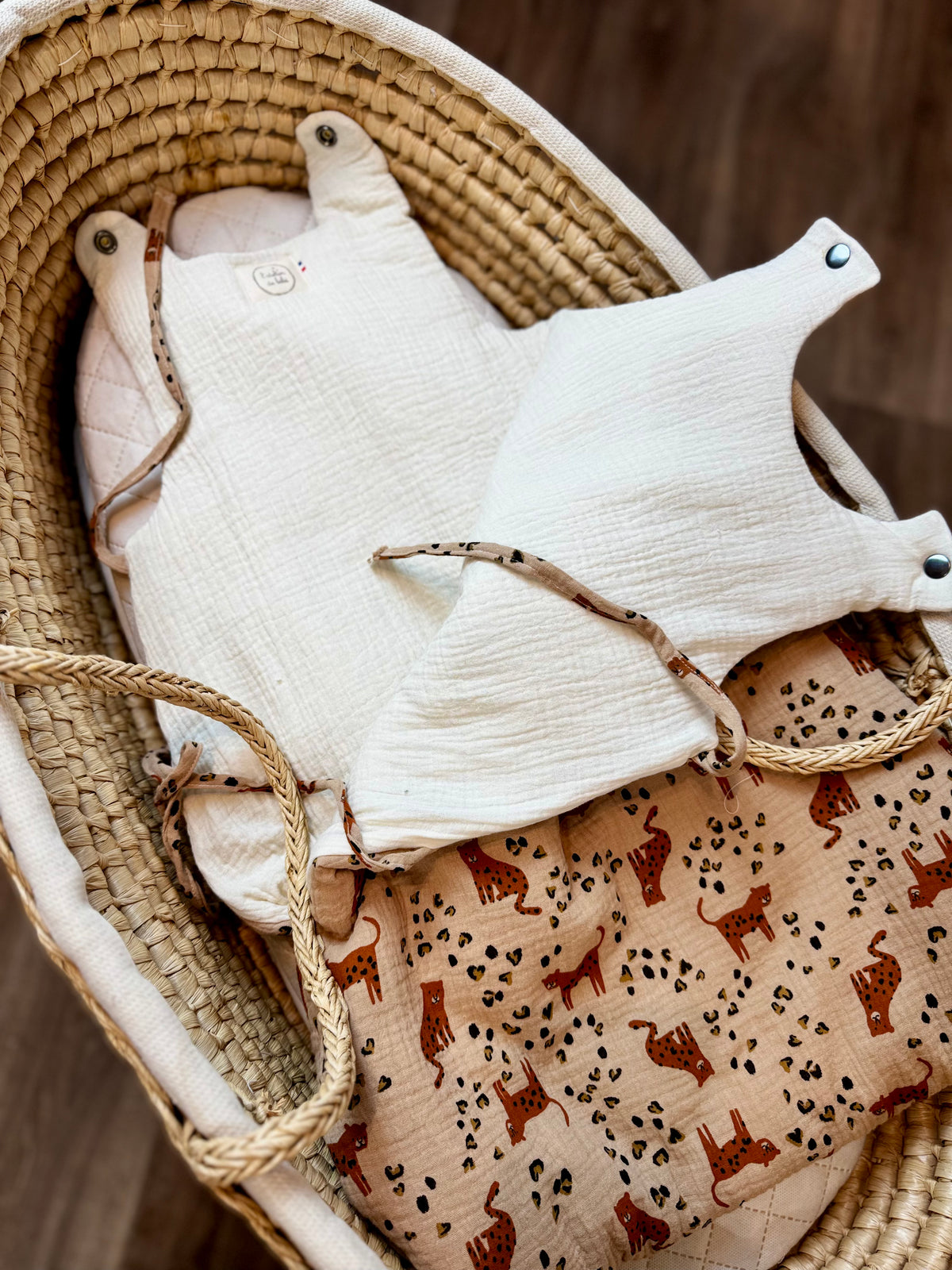 Gigoteuse Bébé en Gaze de Coton – Fait Main | L’Atelier de Bébé