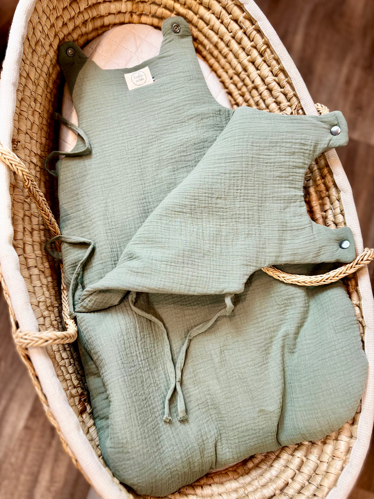 Gigoteuse Bébé en Gaze de Coton – Fait Main | L’Atelier de Bébé