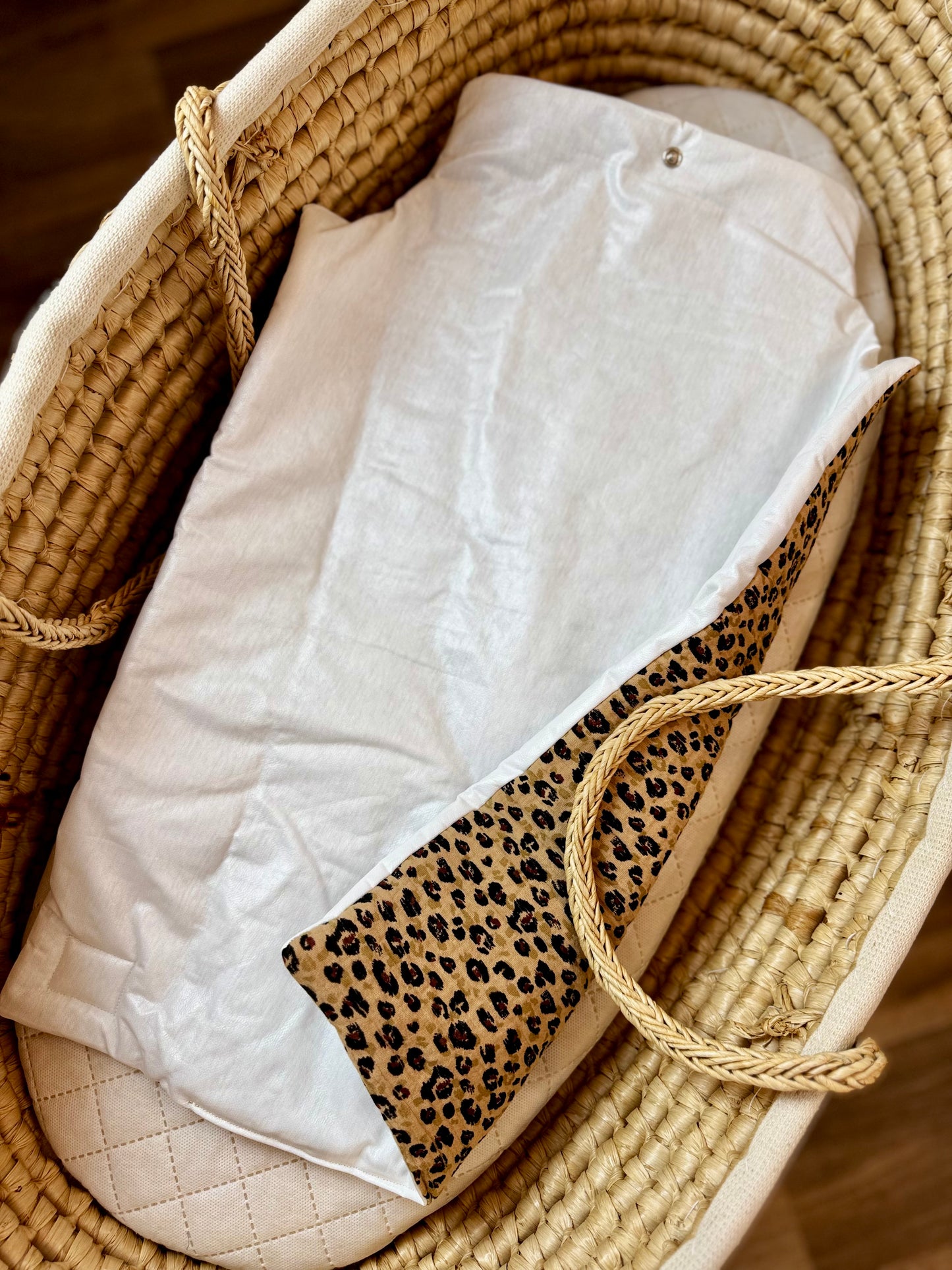 Tapis à Langer Nomade en Gaze de Coton Leopard