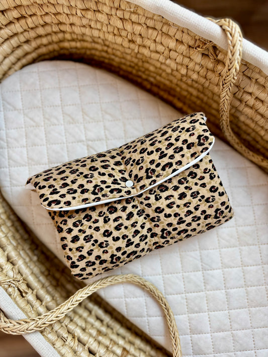 Tapis à Langer Nomade en Gaze de Coton Leopard